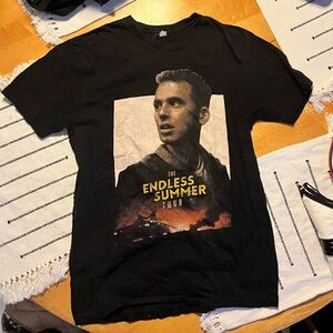 Endless Summer Tour “Logic” Graphic Men's Shirt in Black 100% Cotton